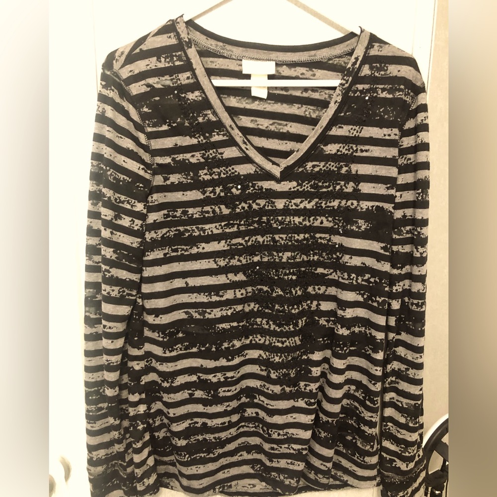Long sleeve textured shirt